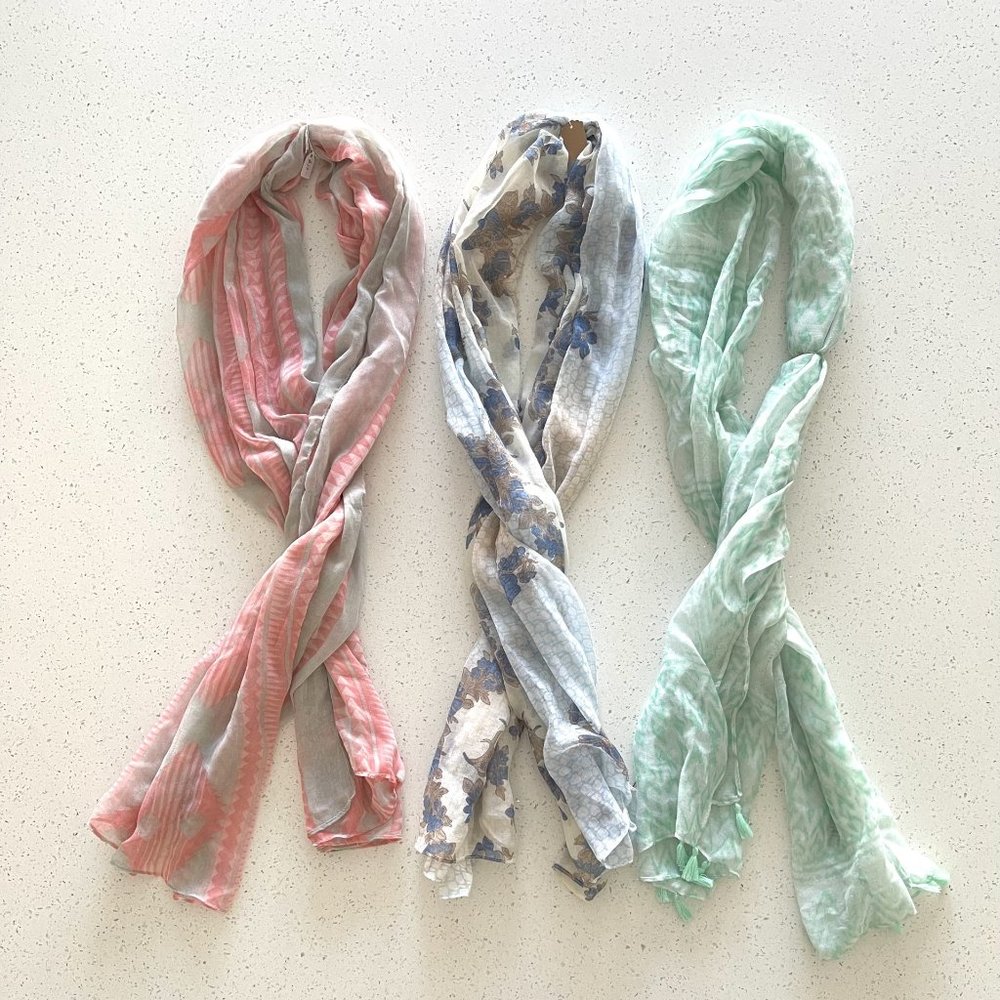 NEW Three Light & Sheer Scarves